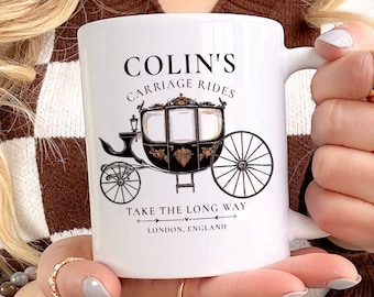 Tasse en céramique Carriage Rides de Colin - Inspirée de la série télévisée Bridgerton