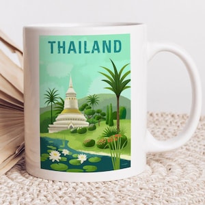 Thailand Travel Souvenir Mug Gift Ceramic Mug Coffee Mug
