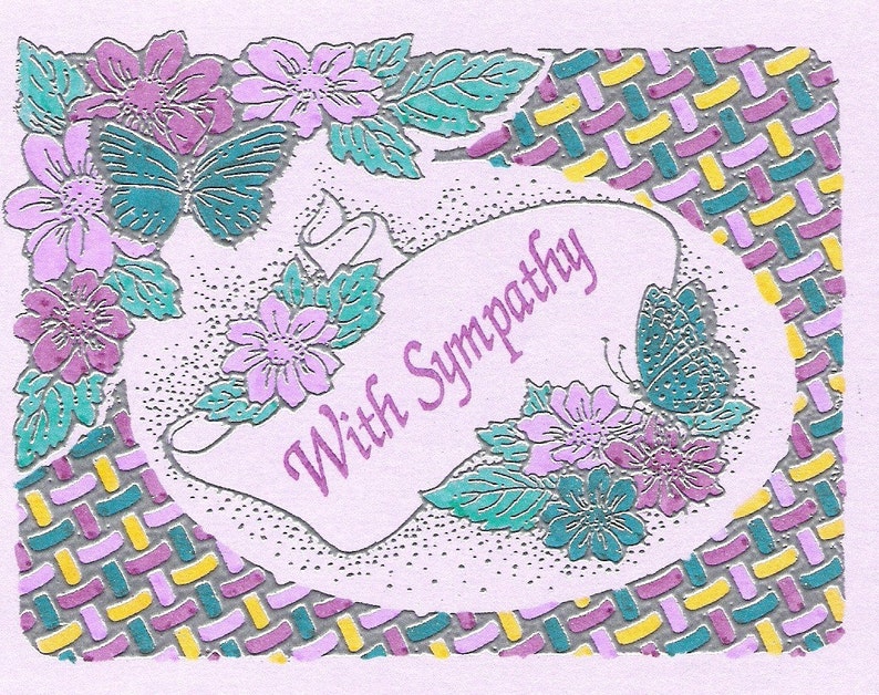 Butterfly Frame-Available in Sympathy or Blank