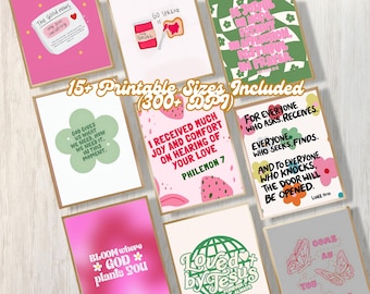 Aesthetic Christian Poster Set | Bible Verse Prints (Digital Download)