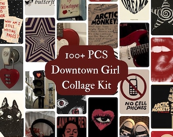 Downtown Girl Aesthetic Collage Kit: 100+ Y2K Grunge Posters (Digital Download)