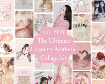 Coquette Aesthetic Collage Kit: 260 Girly, Balletcore Room Decor Prints (Digital Download)