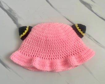 Crochet Anya Inspired Bucket Hat / Spy Family