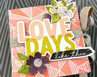 Love Days Like This Mini Album Scrapbook Kit- physical product, detailed written and video instructions included