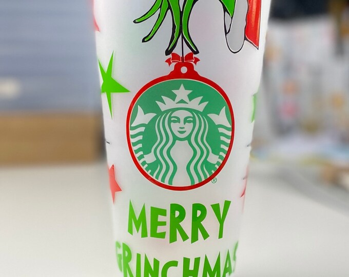 Merry Grinchmas Starbucks Venti Cup