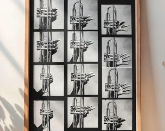 12 Hands of Miles Davis and His Trumpet - DIGITAL Black & White