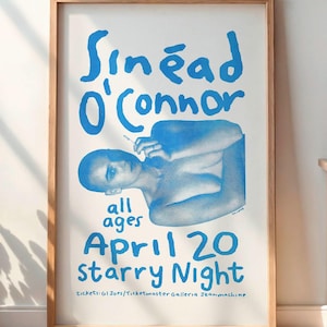 Sinead O'Connor 1988 Concert Poster - Lion and Cobra Tour - DIGITAL - Protest Artist Music Print