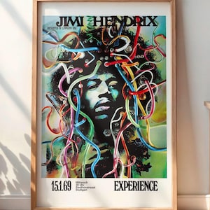 Jimi hendrix poster - Etsy 日本