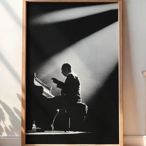Duke Ellington 1958 Paris Concert - Vintage Jazz Photo, DIGITAL, Jazz Music Art Print, Memorabilia Poster, Retro Artwork