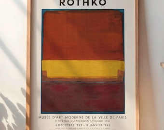 Mark Rothko French Exhibition Poster - Musée d Art Moderne (Mourlot, ca.1962) - DIGITAL