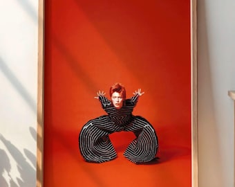 David Bowie 1973 Photo Poster - DIGITAL - Iconic Glam Rock Wall Art