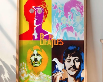 ビートルズ ジョン レノン ポスター、復刻版 リチャード アヴェドン