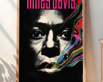 ミュージシャン Miles Davis vintage poster Miles Davis 1 Legend Jazz Music Iconic Poster Shed Home Retro