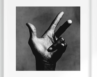 The Hand of Miles Davis, Photo by Irving Penn - Fine Art Black