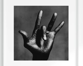 The Hand of Miles Davis, Photo by Irving Penn - Fine Art Black