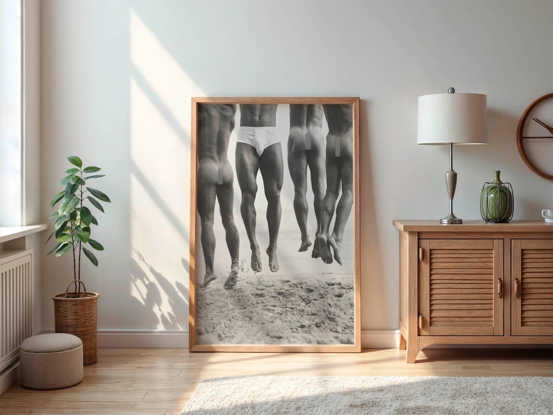 Vintage Fine Art Photo Print - DIGITAL - Male Nude Art Poster - Etsy