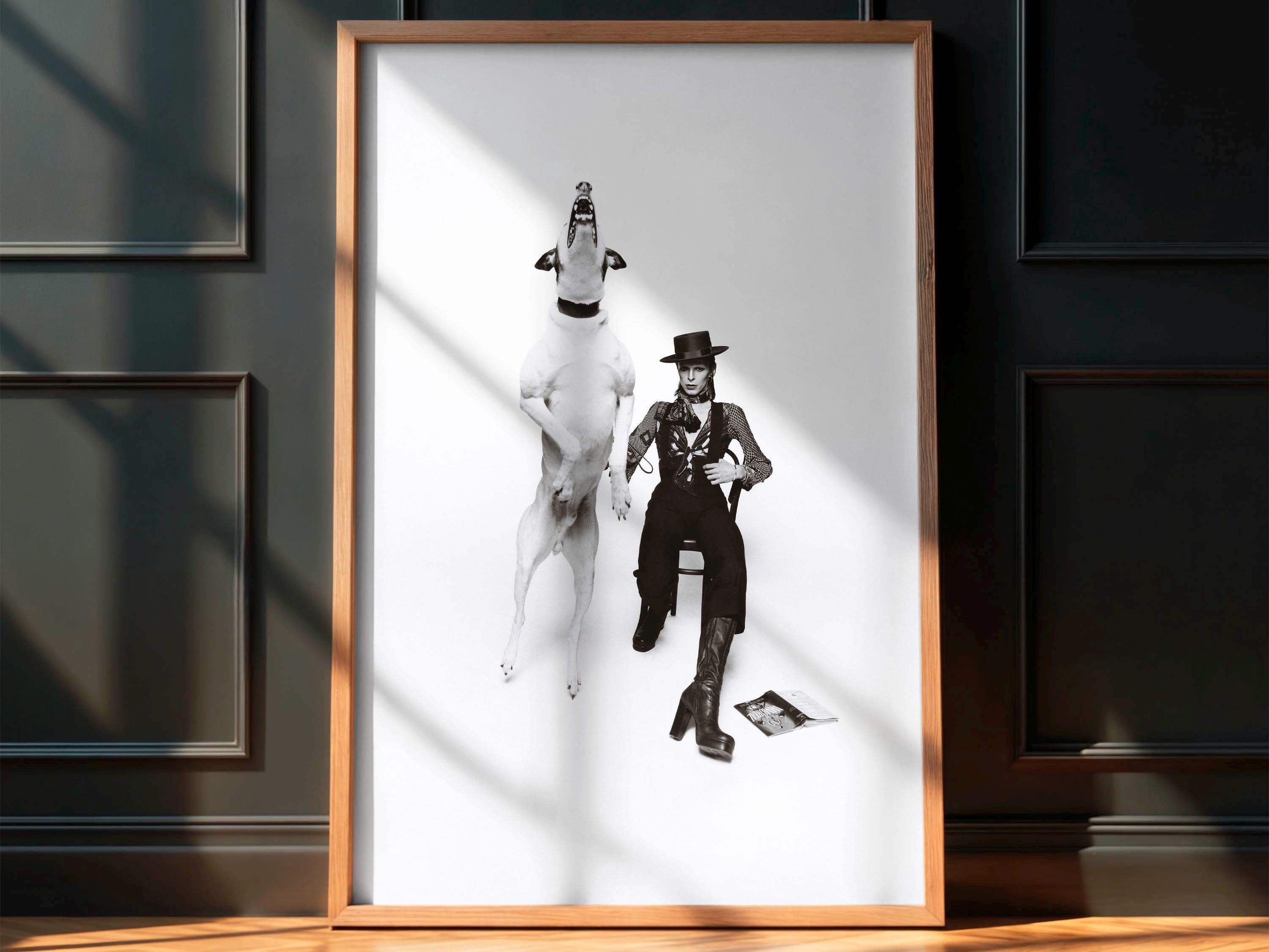 David Bowie Jumping Dog Photo Print - 1974 Diamond Dogs Album