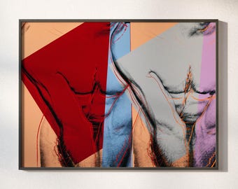 Andy Warhol Double Torso 1982 Poster - DIGITAL - Queer Male Art