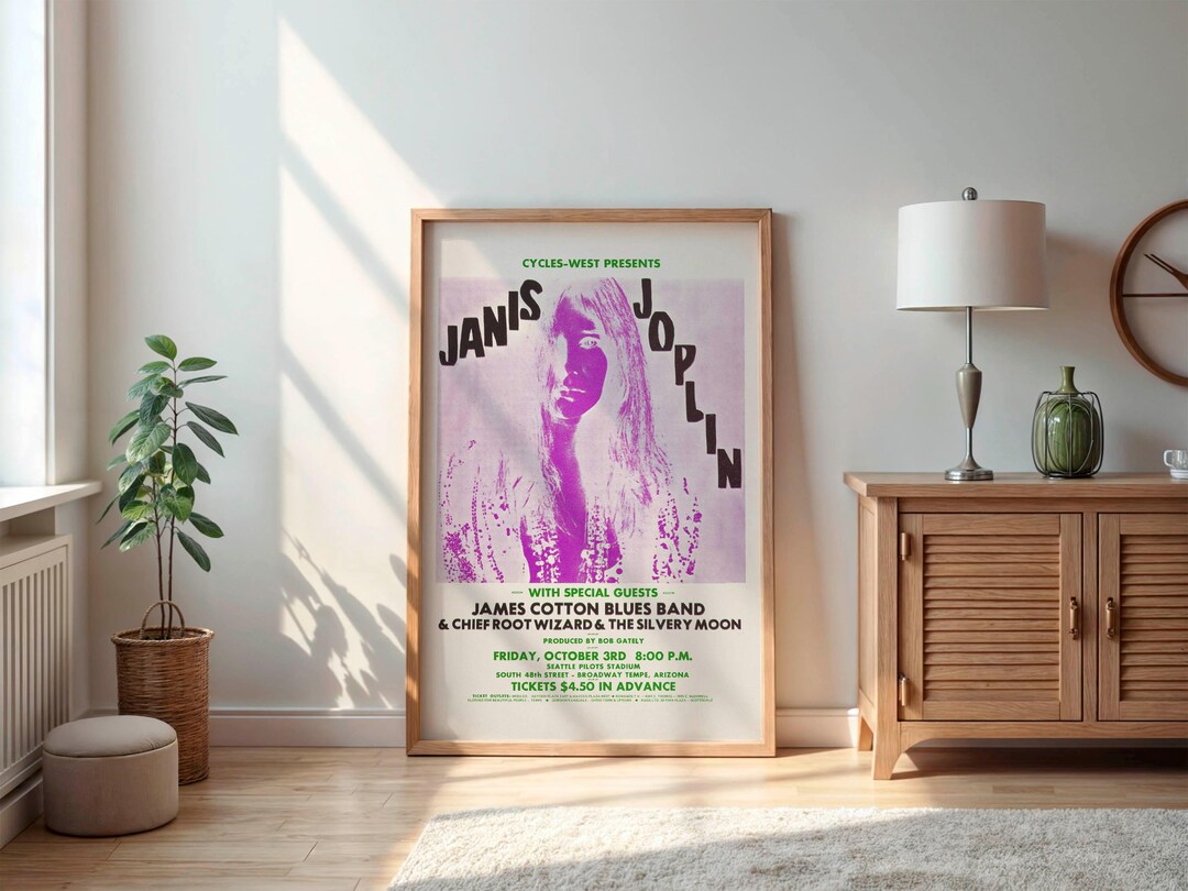 Janis Joplin Concert Poster (1969) - Very Rare - DIGITAL DOWNLOAD - Etsy