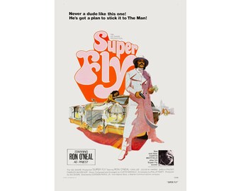 Super Fly (1972) Movie Poster - Blaxploitation Film Art - DIGITAL