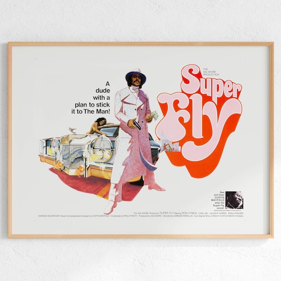 Super Fly (1972) Movie Poster - Blaxploitation Film Art - DIGITAL