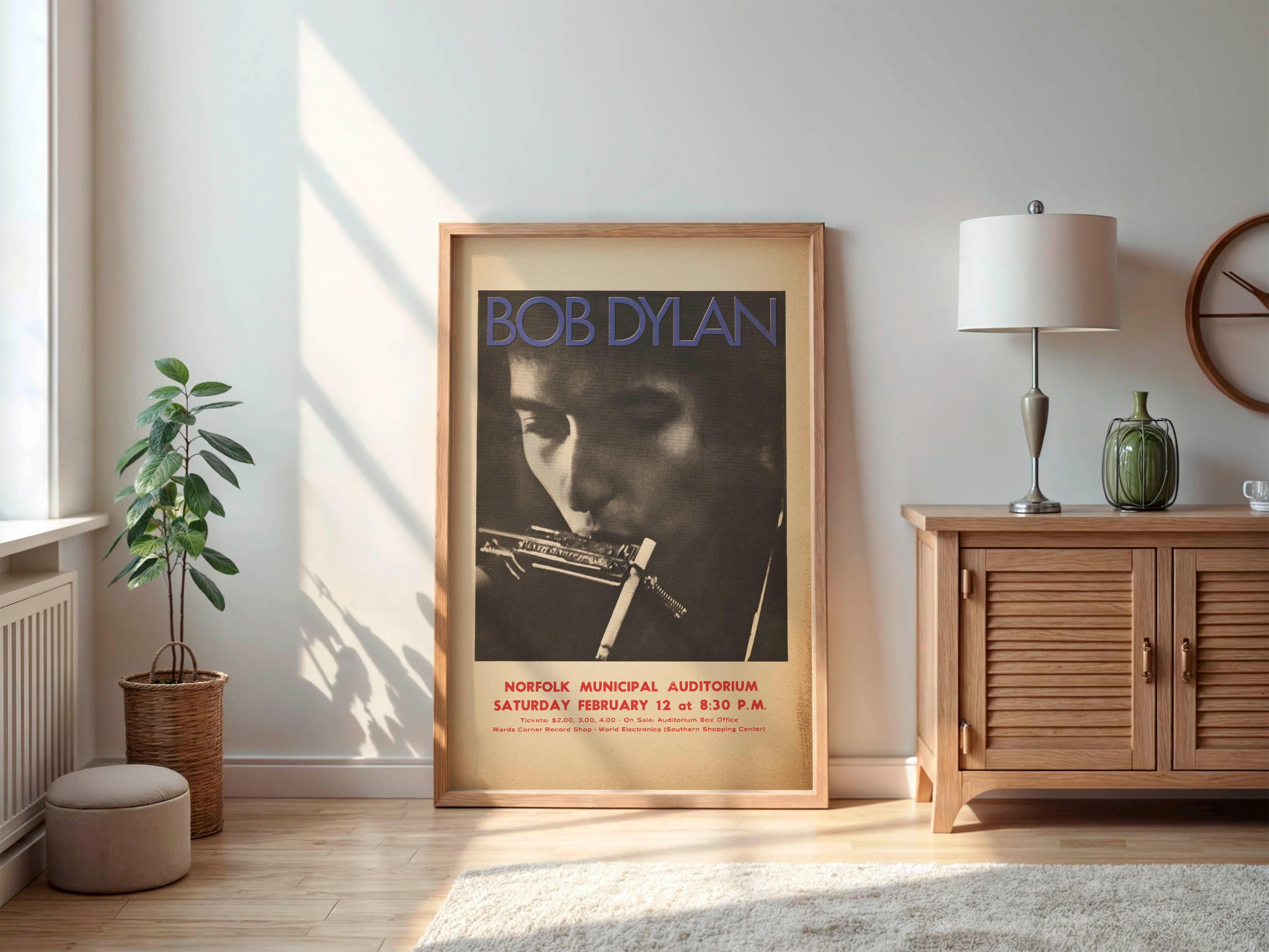 ポスター ボブ・ディラン 1966年 シアトル コンサートポスター(48.3
