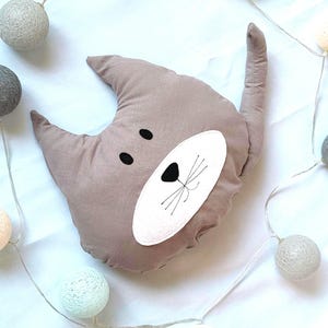 Pillow cat, plush cat cushion, cat theme room, cat moms gift, cat parents gift, cat shaped gift, cat softie, cat stuffie, cat pillow plush