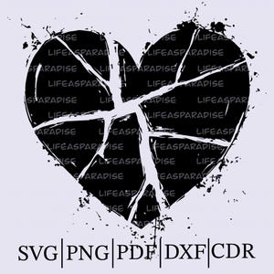 10 gebrochenes Herz-Design, verzweifeltes Herz SVG, Herzbrecher SVG, gebrochenes Herz SVG, Valentinstag, Liebe SVG, Schnittdateien für Cricut