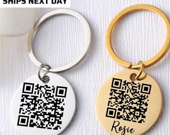 Llavero con código QR personalizado, llavero de Apple Music, llavero de canciones, llavero con código escaneable, llavero de Spotify, llavero con código QR personalizado