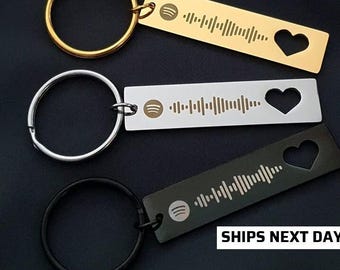 Personalised Spotify Keychain, Scannable Music Keychain, Personalised Gift, Personal Custom Gift, Best Friend Gift, Personalised Keyring