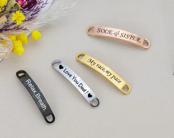 Etiquetas para zapatos personalizadas y grabadas: regalo inspirador para corredores, etiquetas para zapatos, etiquetas para zapatillas de running, regalo para maratones, regalo para grupos de corredores, personalizadas.