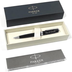 Personalised Parker Pen | Custom Name Pen Gift | Corporate Gifts Bulk | Business Branding | Luxury Gift for Him Her | Employee Client Gift image 1