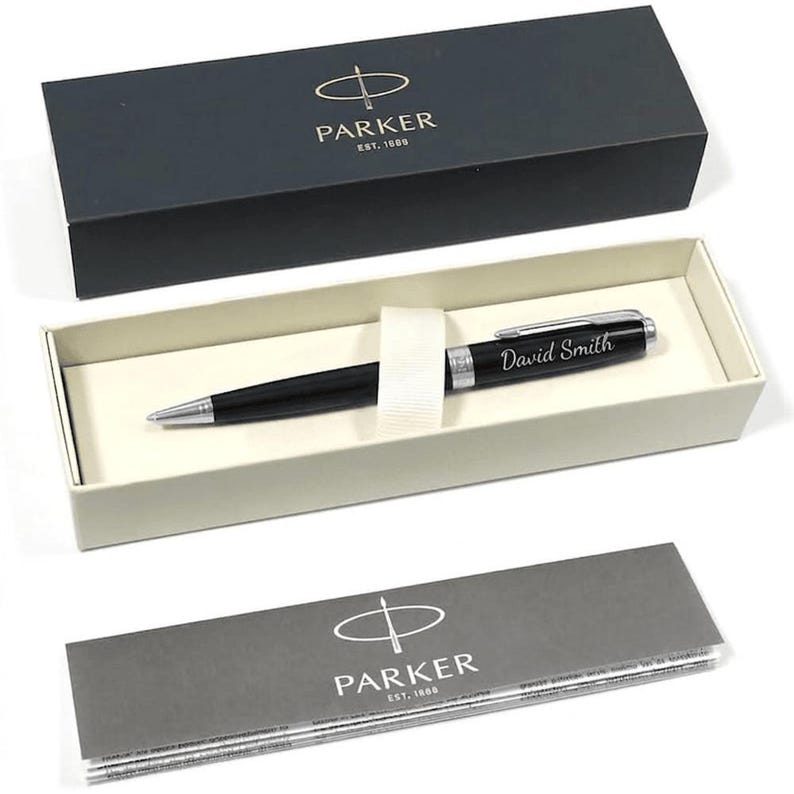 Personalised Parker Pen | Custom Name Pen Gift | Corporate Gifts Bulk | Business Branding | Luxury Gift for Him Her | Employee Client Gift image 1