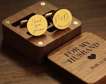 Customised Cufflinks, Engraved Tie Clip Set, Groomsman Wedding Cufflink, Best man Cufflinks, Wedding Gift Grooms Cufflink Tie Clip Box Set