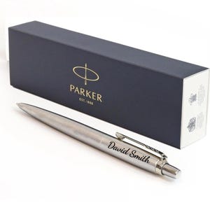 Personalised Parker Pen, Engraved Pen, Gift For Him, School Teacher Gift, Groomsman Wedding Gift, Company Logo Pen, Office Pen, Engraved Pen