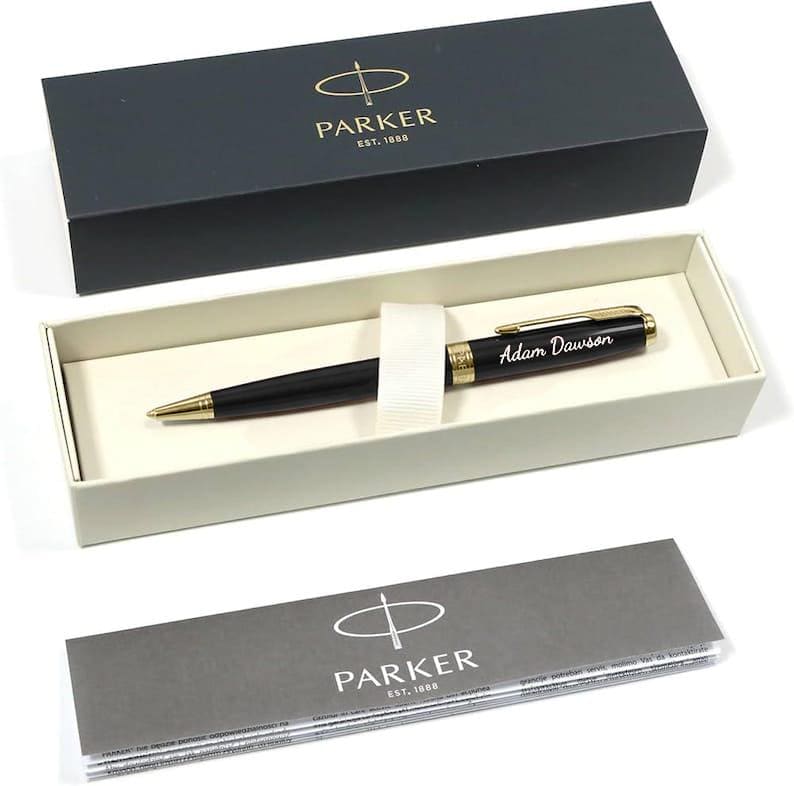 Personalised Parker Pen | Custom Name Pen Gift | Corporate Gifts Bulk | Business Branding | Luxury Gift for Him Her | Employee Client Gift image 3