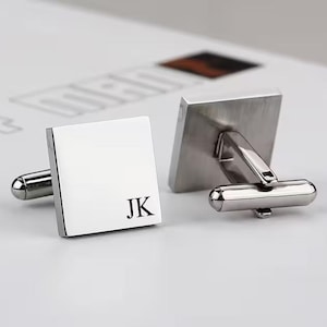 Customised Cufflinks, Engraved Tie Clip Set, Groomsman Wedding Cufflink, Best man Cufflinks, Wedding Gift Grooms Cufflink Tie Clip Box Set