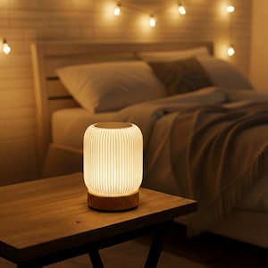 Dimmable Touch Lamp | Rechargeable LED Bedside Light | Portable Reading & Camping Lantern