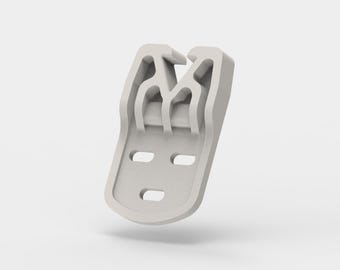 Steunbeugel voor ladegeleider voor driehoekige geleidingsstang