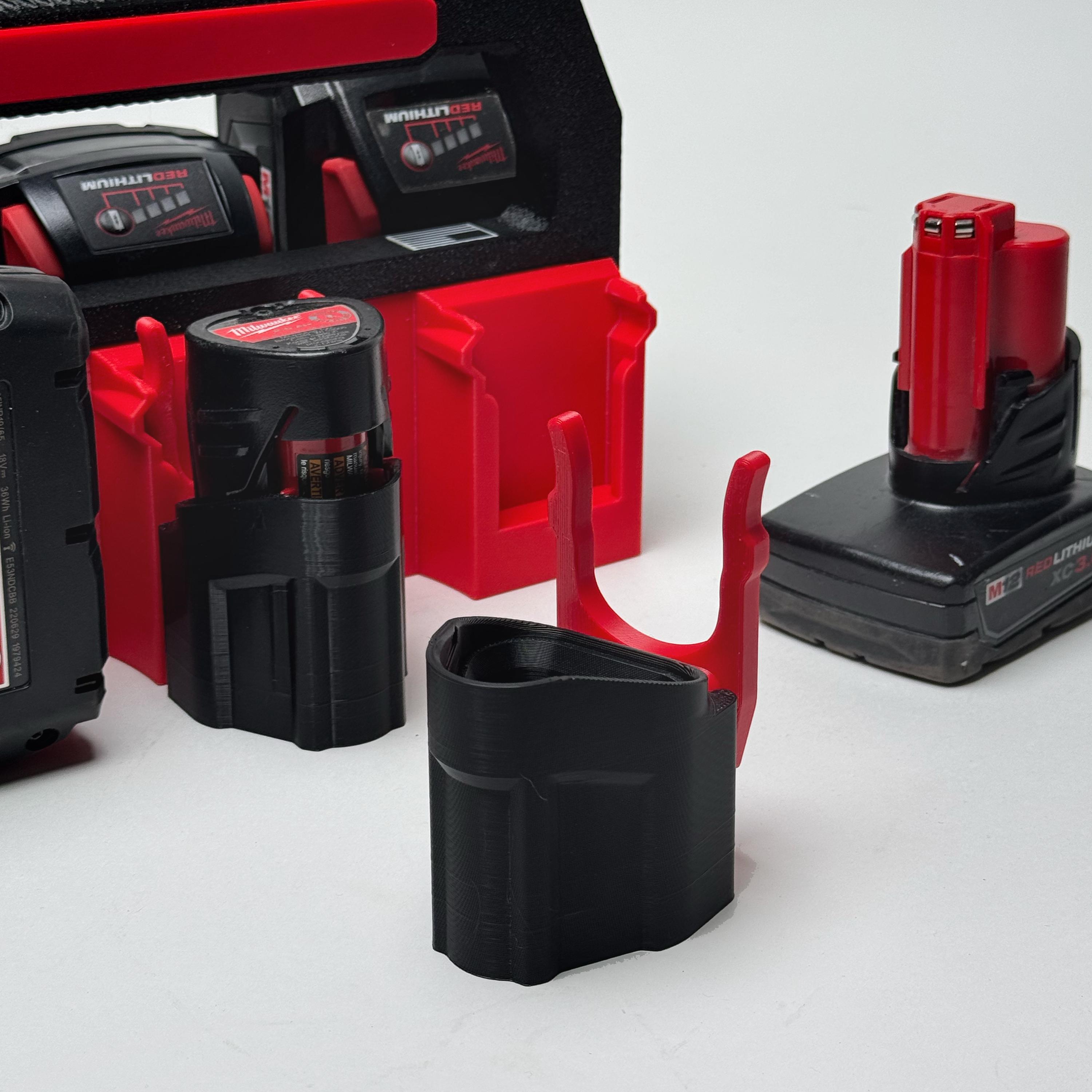 ミルウォーキー M12 バッテリー クリップ アダプター 充電パック用 (2