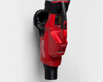 Muurbevestiging voor Milwaukee bladblazer met dubbele batterij - model # 2824-20