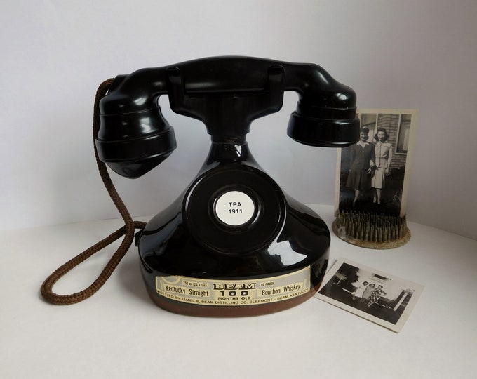 Vintage Jim Beam Telephone Decanter Etsy