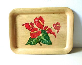 Vintage Tropical Clay Hawaii Platter, Vtg Tropical Clay
