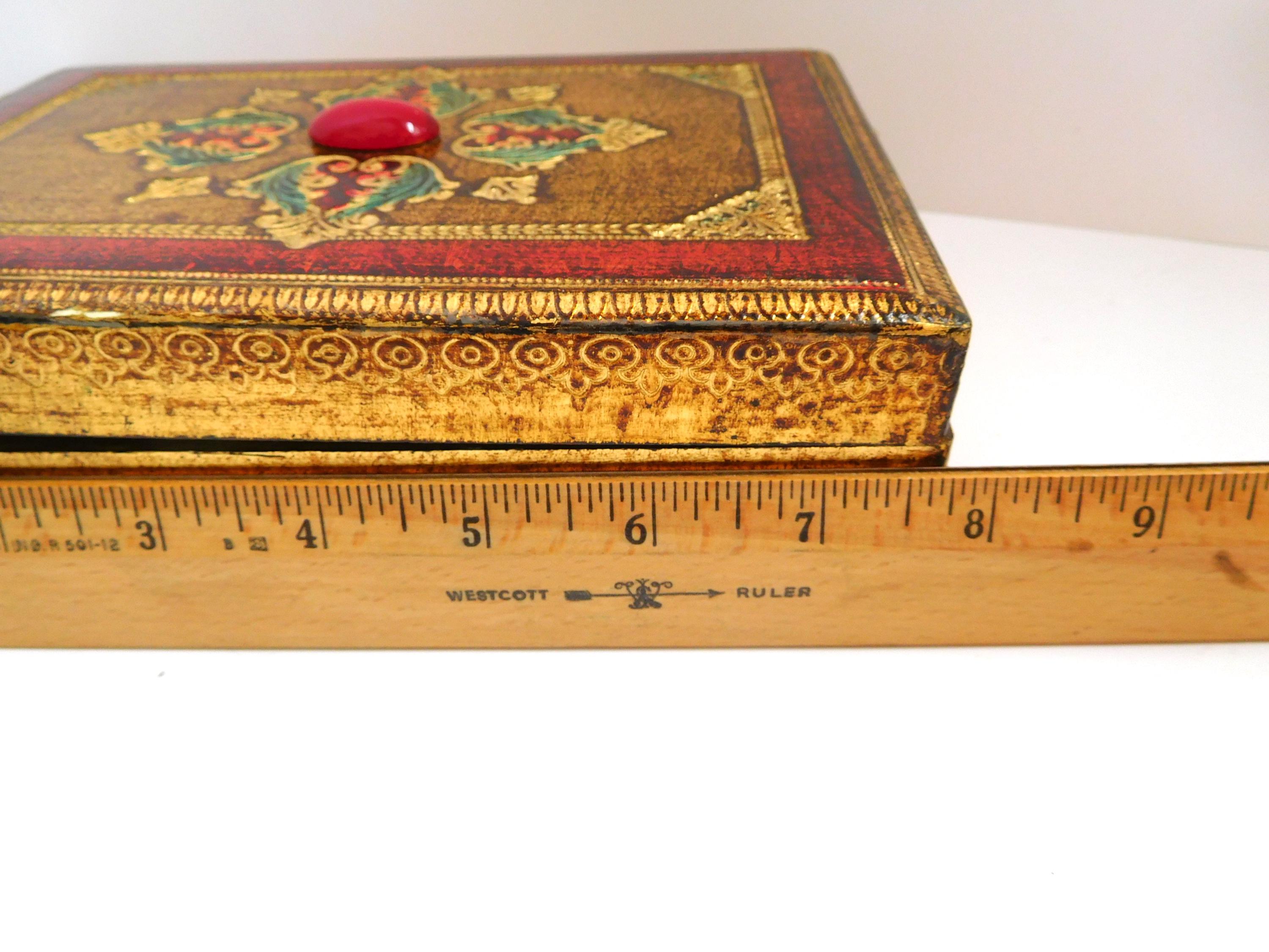 ビンテージ Florentine調 ジュエリーボックス Vintage Florentine Wood