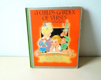 Vintage 1940 A Child's Garden of Verses by Robert Louis Stevenson