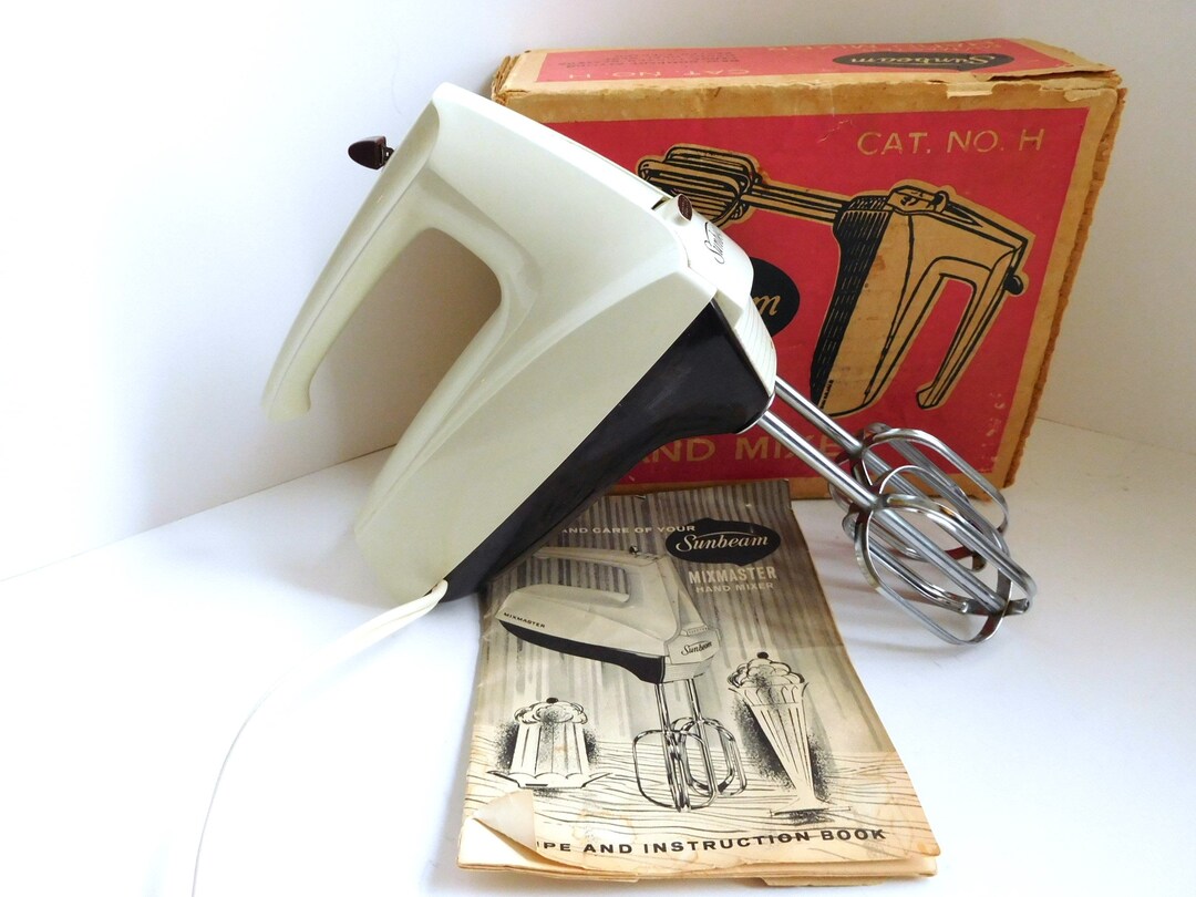 Vintage Sunbeam Mixmaster Hand Held Mixer Etsy