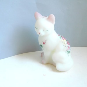 Vintage Fenton Cat - Etsy
