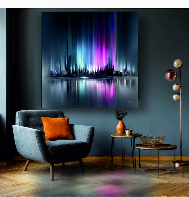 Animated City Lights LED Lightbox: Dynamic Skyline Wall Art - Etsy