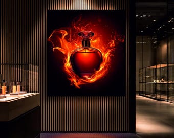 Animated Perfume Bottle LED Lightbox: Boutique Business Display