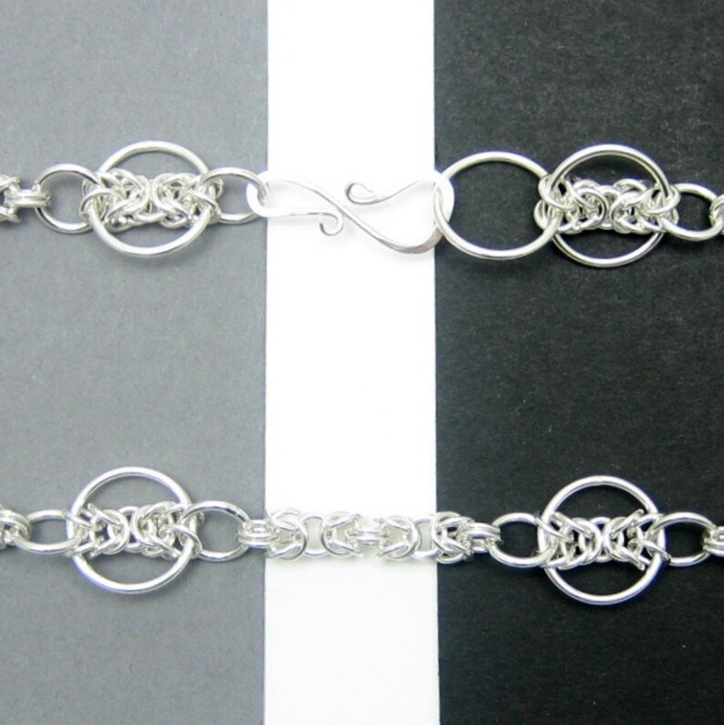 18 to 20 Inch Silver Chain Sterling Silver Chainmaille Necklace